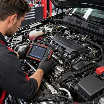 Diagnóstico de motor com scanner automotivo